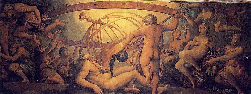 Giorgio Vasari The Mutiliation of Uranus by Saturn oil painting picture